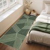 Modern Geometric Area Rug Washable Rug with Non Slip Rubber Backing Soft Non Shedding Carpet, Indoor Low Pile Thin Foldable Mat - 3 of 4