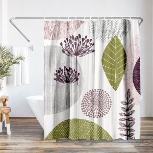 Americanflat 71" x 74" Shower Curtain, Floral Pattern by Lisa Nohren - 1 of 4