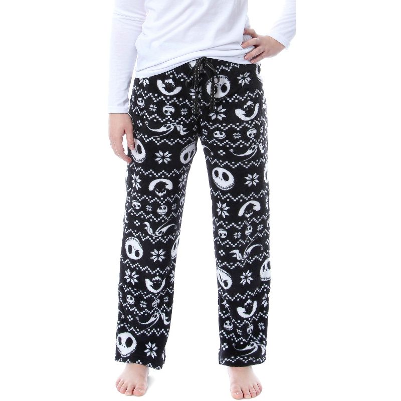 The Nightmare Before Christmas Jack Skellington Plush Pajama Pants, 1 of 5