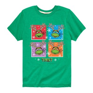 Boys' - Teenage Mutant Ninja Turtles - Reindeer Turtles Short Sleeve Graphic T-Shirt - 1 of 4