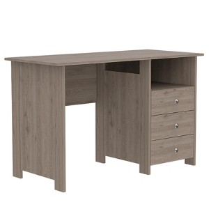NicBex 47.2 Inch Computer Home Office Desk with 3 Drawers and 1 Shelf for Study Room,Bedroom and Office,Oak - 1 of 4