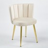 NicBex Set of 2 Modern Dining Chairs with Cushions and Comfortable Backrest,Velvet Armless Chairs for Kitchen,Living Room - 2 of 4