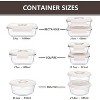 Glass Vacuum Sealable Container Set - 9 Pieces, 6 Sizes, Hand Pump, 10 Bags - 2 of 4