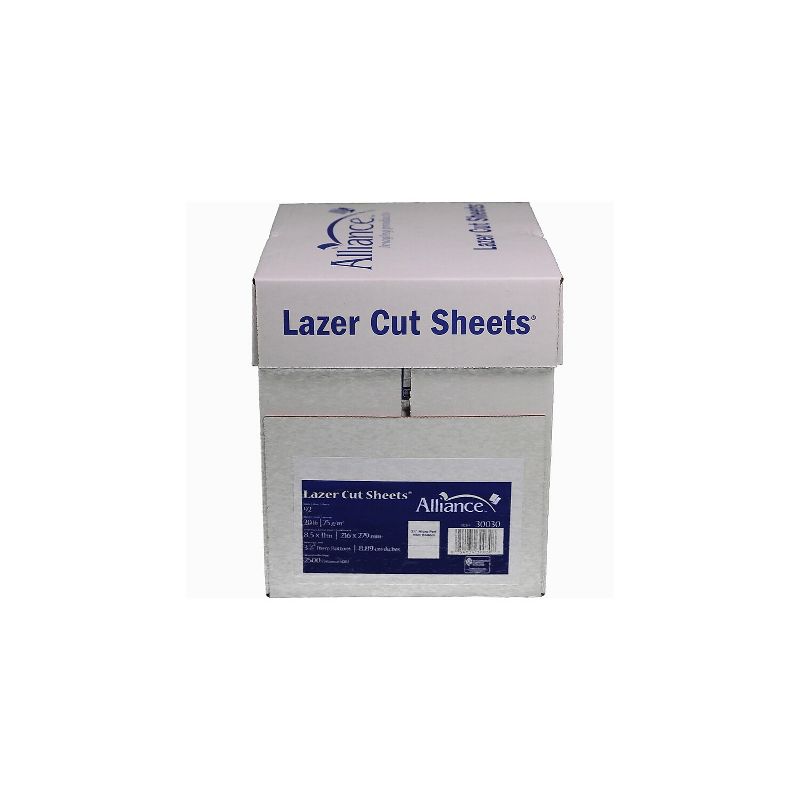 Alliance Lazer Cut Sheets 8.5x11 Printer Paper 20 lbs. 8830030, 1 of 4