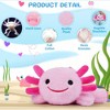 BABYYER Axolotl Plush Toy, Soft Axolotl Stuffed, Cute Salamander Animal, Cotton Plush Pillow Gifts for Boys and Girls - 2 of 4
