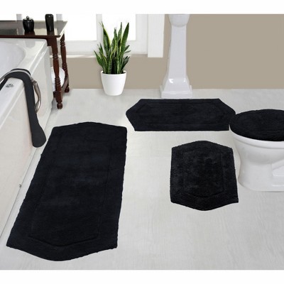 Waterford Collection Cotton Tufted Set of 4 Bath Rug Set - Home Weavers