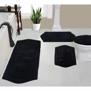 Waterford Collection Cotton Tufted Set of 4 Bath Rug Set - Home Weavers - 1 of 4