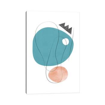 Abstract Composition with Lines V by Nouveau S Unframed Wall Canvas - iCanvas