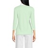 Lands' End Women's 3/4 Sleeve Supima Cotton Polo Shirt - 2 of 3
