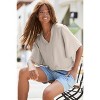 Women's Flowy V-Neck Blouse Shirt - LASCANA - 3 of 4