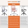 ALEXOUN Mesh Rolling Task and Office Chairs with Flip-up Arms  & Wheels,Comfortable Lumbar Support,Comfy for Home,Bedroom,Study,Student, - 4 of 4