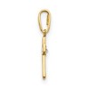 Black Bow Jewelry Children's 14k Yellow Gold & Cubic Zirconia Tiny Cross Pendant - 2 of 4