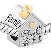 Family House Charm Cubic Zirconia Sterling Silver Womens Ginger Lyne Collection - 3 of 4