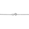 Black Bow Jewelry 0.8mm 14k White Gold Diamond Cut Singapore Chain Necklace - 4 of 4