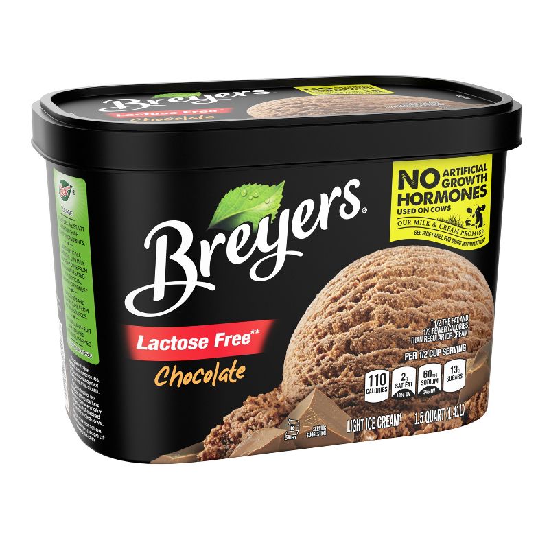 Breyers Lactose Free Chocolate Ice Cream - 48oz, 4 of 8