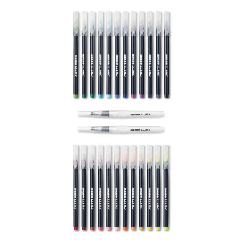 26pc Watercolor Brush Pens and Blending Brushes - Mondo Llama&#8482;, 3 of 12