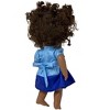 Doll Clothes Superstore Two Tone Blue Dress Fits 12 Inch Baby Alive And Little Baby Dolls - 4 of 4