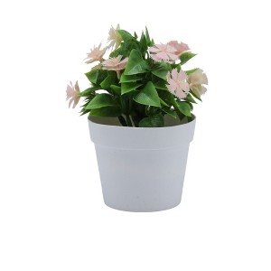 Unique Bargains Artificial Plants Golden Coin Chrysanthemum Plastic 3.94"x3.94"x7.87" 1 Pcs - 1 of 4