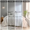 Gulches 3 Piece Cotton Jacquard Comforter Set Ivory Full/Queen - 4 of 4