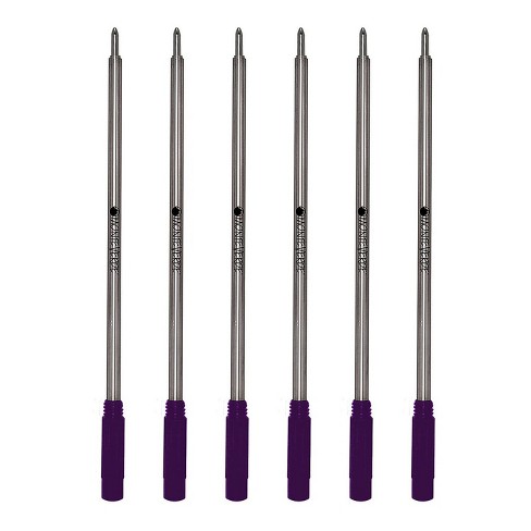 Monteverde Ballpoint Pen Refill Medium Point Purple Ink 6 Pack (c133pl) :  Target