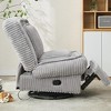 TIRAMISUBEST 360° Swivel Rocking Single Sofa,Recliner Sofa, Manual Glider Rocking Armless Chair - 3 of 4