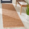 Vintage Leather W/ Fringes VTL501 Flat Weave Indoor Rugs - Safavieh - 2 of 4