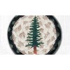 Earth Rugs Tall Timbers Printed Coaster – 5"x5" Braided Jute Square with Forest Tree Design for Rustic Cabin and Woodland Decor - 3 of 3