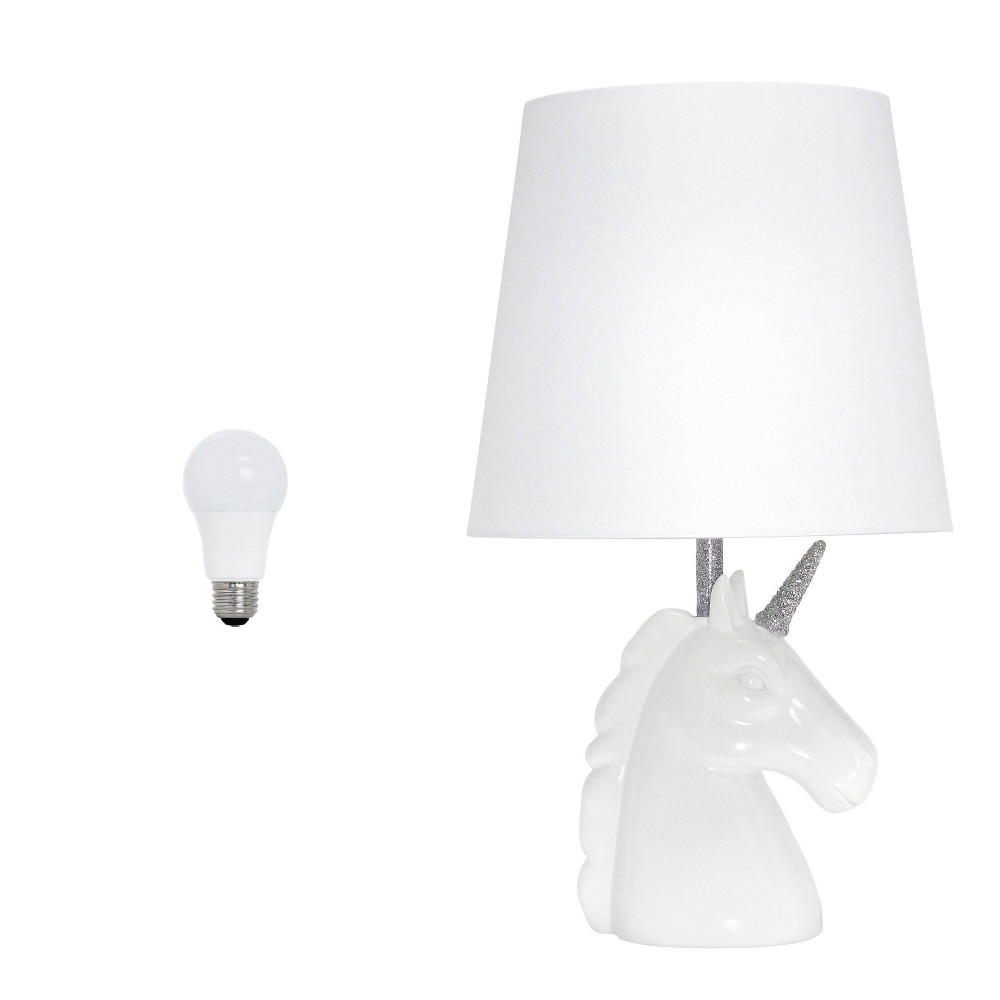 Photos - Floodlight / Street Light Creekwood Home Whimsilux 15.5" Enchanting Unicorn Dreams Table Lamp with F