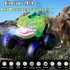 Boersma Remote Control Dinosaur Stunt Car for Boys, 360° Spin Monster Truck Toy with Spray, Lights & Music, All-Terrain RC Car Gift for Kids Age 6-12 - 4 of 4