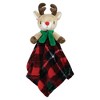 Hudson Baby Unisex Baby Animal Face Security Blanket, White Snowman, One Size - 3 of 4