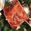 15'L Sullivans Red & Gold Leaf Ribbon, Multicolored - 3 of 3