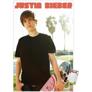 Trends International Justin Bieber - Skateboard Unframed Wall Poster Prints - 1 of 4