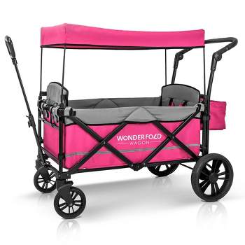 WONDERFOLD X2 Push and Pull Wagon Stroller - Pink