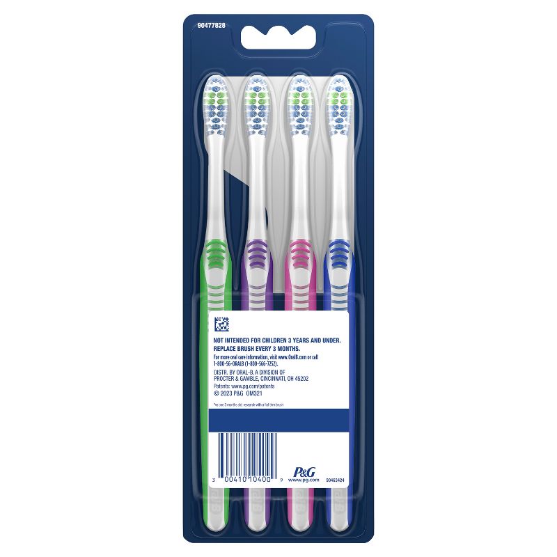 Oral-B Indicator Contour Clean Soft Bristle Manual Toothbrush, 4 of 10