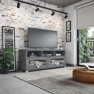 TinyHomie Durbin TV Stand for TVs up to 65in, Grey - 1 of 4