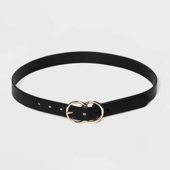 Women's Double Harness Metal Loop Belt - Universal Thread™ Black
