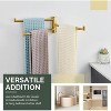 Mixxidea 3-Arm Swivel Towel Hook 2 PCS Bundle with Triple Folding Hand Towel Rack - 2 of 3
