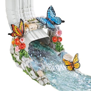 Collections Etc Hand-Painted Butterflies Downspout Cover - 1 of 2