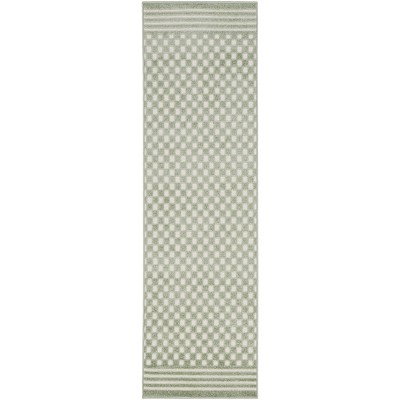 Nourison Care Free Checkered Machine Woven Rug