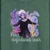 Women's - Disney - Poor Unfortunate Soul Lightweight French Terry Wide Neck Long Sleeve Shirt - 2 of 4