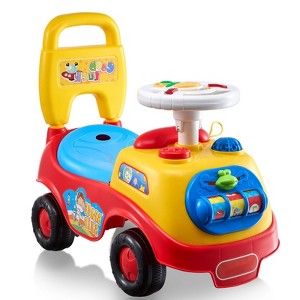 Ride On Push Car for Toddlers, Ages 1-3, Classic Kids Ride On Car with Music Steering Wheel, Ride On Toy for Boys Girls - 1 of 4