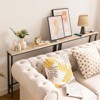 KTMBDW 2 Pack Narrow Console Sofa Table with Power Outlets, Long Couch Table with Metal Frame and Charge Station with 6.5’ Extension Cord for Hallway - 4 of 4