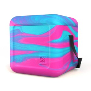 FOAM Portable EVA Lightweight Beach Rigid 30 Cans/22qt Hybrid Soft Sided Floating Cooler - Blue/Pink Full Swirl - 1 of 4