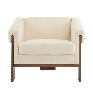 NicBex Soft Fabric Accent Chair,Upholstered Living Room Chairs with Mid-Height Backrest,Mid-Century Armchair,Accent Chairs for Living Room - 1 of 4