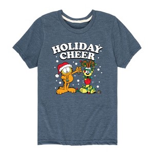 Boys' - Garfield - Feliz Navi Dog Short Sleeve Graphic T-Shirt - 1 of 4