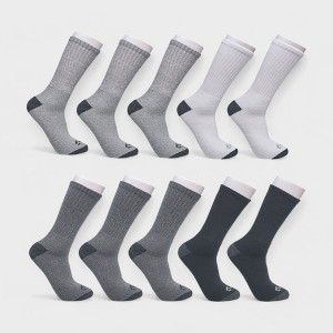 Realtree Men's 10-Pack Crew Socks - Cotton Blend, Full Cushion, Reinforced Heel & Toe - Durable Everyday Comfort (Shoe Size 6-12) - 1 of 4