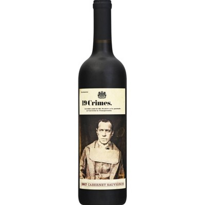 19 Crimes Cabernet Sauvignon Red Wine - 750ml Bottle