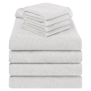 American Soft Linen Turkish Baby Toddler Hooded Bath Towel Set, 100% Cotton Soft Fluffy Baby Toddler Hooded After Shower Towels - 1 of 4