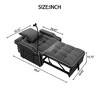Jump Into Fun Pull Out Couch Bed,Convertible Single Chair Bed With Phone Holder,USB Ports & Cup Holders For Living Room,Office,Small Places - 3 of 4