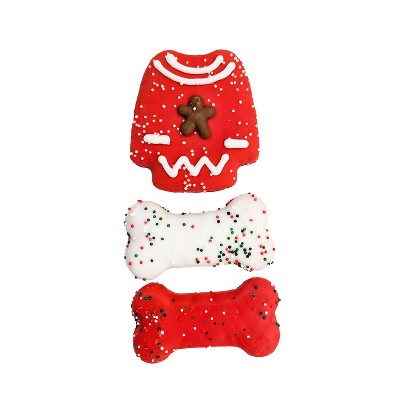 Molly's Barkery Holiday Sweater in Cinnamon and Apple Flavor Dog Treats - 3pk/3.7oz